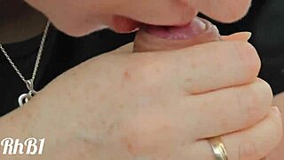 he cums when i caress him with my tongue