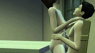 Son Fucks Stepmom on Desk, But It's Not Him?