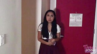 Older Brogan Floods Luna Mills 18yo Tight Pussy With Cum