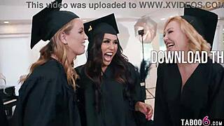 Milfs at graduation party turn wild with a crazy REVERSE GANGBANG. It’s pure chaos!