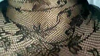 Big ass mature woman in lingerie poses for photos