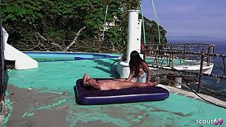 Public anal with Latina milf near beach, no condom! 😲