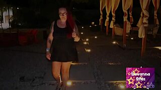 Cheating wife sneaks outside for raw interracial action with a black stud.