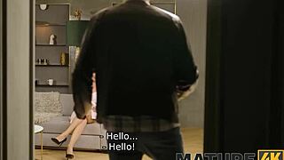 Mature4K Stepmom Fucked on Sofa