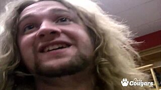 Hey, watch how Victoria Valentino drains this hard cock dry!