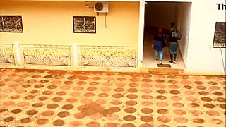 Footballer Bangs Mature Woman in African Tourist Park Scene