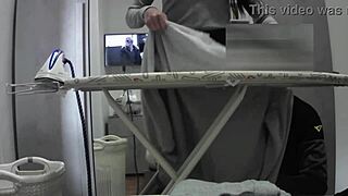 Housewife reaches orgasm quietly at home