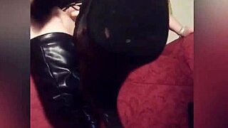 she worships my boots in this custom video