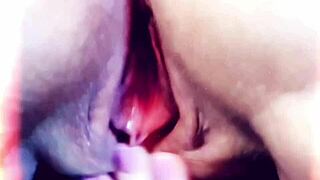 hey, i'm polishing my big pussy close up