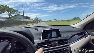 I Fucked in the Abandoned Kiosk with a Hot Girl from the Beach