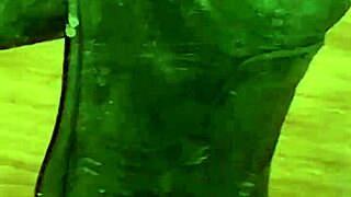 Elza Kom in sexy nylon and heels.