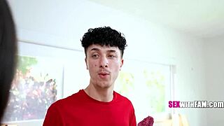 Stepnephew turns from peeping tom to pounding dom with Chloe Amour.