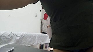 Why does this feminine doctor touch herself during patient care?