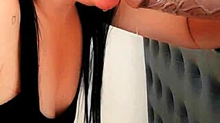 latina teen practices deep throat for her school boyfriend