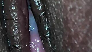 Detailed Pussy Shaving in Closeup Bedroom Scene