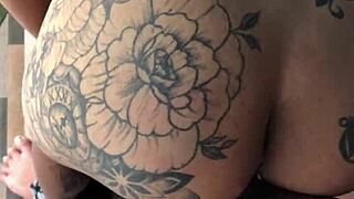 Big ass milf receives blowjob and fuck from young guy with monster cock