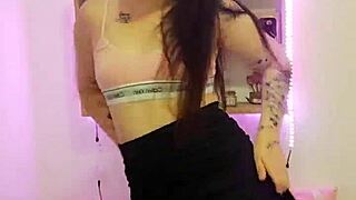Brazilian girl dances funk while masturbating wetly with dripping tits and ripped clothes