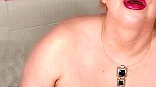 Chubby stepmom enjoys private time