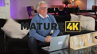 April Velvet's Amazing Tits Milk Neighbour's Big Cock While Husband Sits Next Door