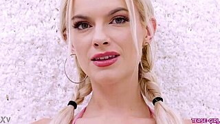 Radiant Blonde Girl Showcases Sexy Body in Casting Interview