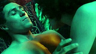 Gracie Gilbert topless in Underbelly S06E06 2013. Her big boobs and sexy handjob steal the show.