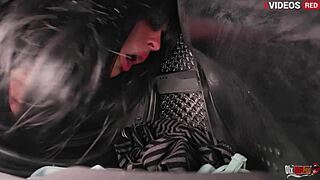 fucking my dumb stepmom in the ass while she’s stuck in the washer. her big butt just begged for rough play.
