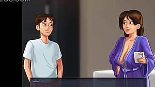 Jenny and step mom have steamy shower sex in summer time saga!