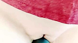 Fat Mature Cougar Flashes Huge Shaved Wet Pussy Lips While Sliding