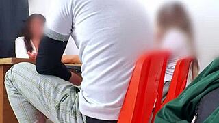 hey, maestra mexicana tests students in class, offers body to pass the subject
