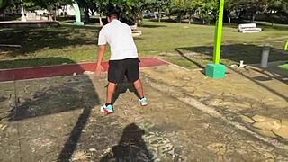 Hot latina craves outdoor car fuck