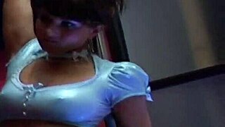 brunette mom in lingerie enjoys a quiet moment