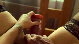 blonde flashes wet pussy with dildo and dirty talk 😈