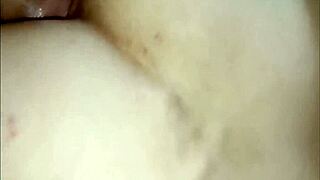 the couple is trying anal in pov close up