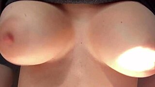 Italian MILF Artemisia Love enjoys a solo bouncing session close-up.