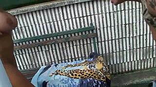 Can't Resist Fucking Horny Blonde Milf with Big Tits Outdoors