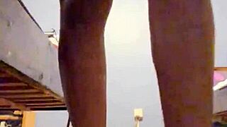Ebony Milf Teases with Strip and Deepthroat in Hot Preview