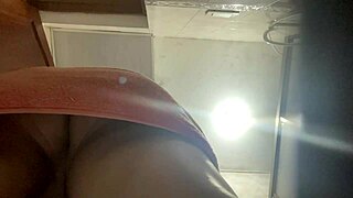 Upskirt Peek at My Latina Stepmom's Sexy Lingerie