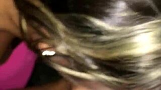 Mature Blonde Sucks Young Cock Outdoors