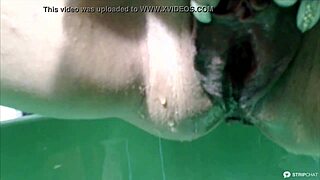 Wet Russian Girl Squirts and Pisses in Hot Show