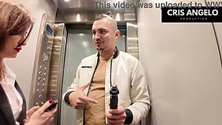 blackout in spain, stuck in elevator, she ends up banging married neighbor, part two