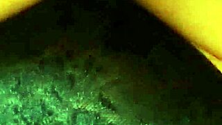 Curvy Mature Woman in Lingerie Slip and Fur Homemade Video