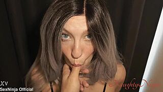 you cheating on step-dad? time for punishment, step-mom.