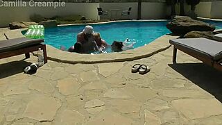 Wet Pussy Orgy In Swimming Pool