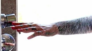 inked stepmom joins stepteen in piercing session