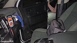 big milf shows her huge nipples and tits after the concert