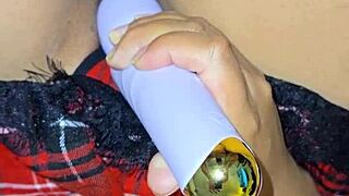 sexy latina wife in outfit for sensual cum play