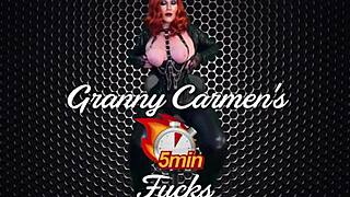 Granny Velma Slams Hard and Cums in Wild Homemade Action