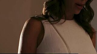 Alexis Fawx discovers Jake Adams fucks milfs for money and begs for her turn, getting licked and ridden in missionary.