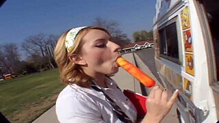 Lexi Belle banged doggystyle by ice cream man