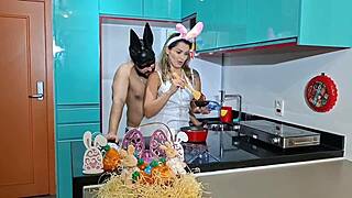 Bunny mom takes lots of carrot in easter recipe!